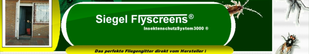 Siegel Flyscreens Webseite Header